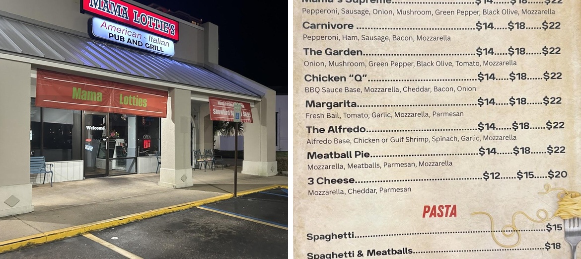 Mama Lottie's Pub & Grill Menu